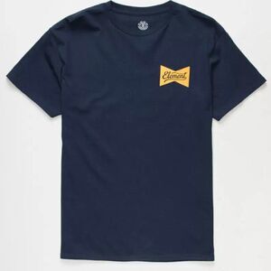 ELEMENT Neon Mens T-Shirt Size Medium Navy